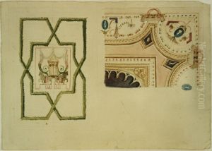 Design for decorative details of a ceiling by unknown