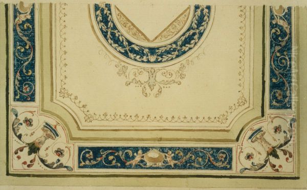 Detailontwerp voor de versiering van een plafond - view 1