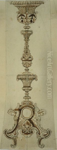 Design for a candlestick - view 1