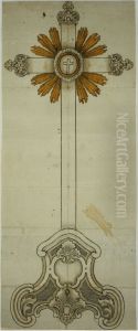 Entwurf fur ein Kreuz auf Fuss by unknown