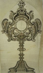 Ontwerp voor een monstrans by unknown