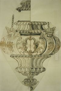 Design for a sanctuary lamp by unknown