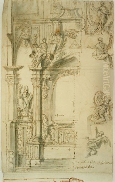 Design for an altar - view 1