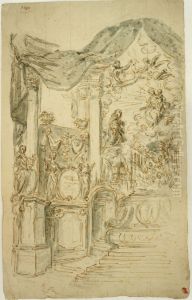 Zeichnung eines Altars by unknown