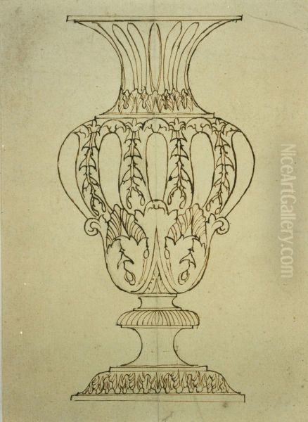 Design for a vase - view 1