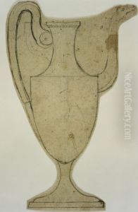 Design for a silver jug with an animal's head as the spout by unknown
