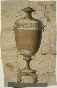 Dessin d'un vase en terre