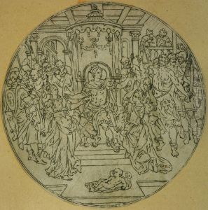 Medaillon mit Darstellung des Urteils von Salomon by unknown