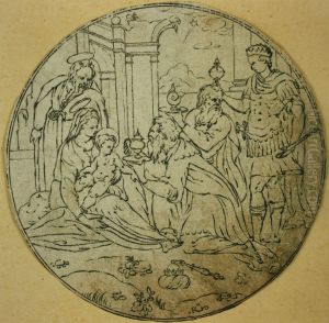 Medallion with the Adoration of the Magi