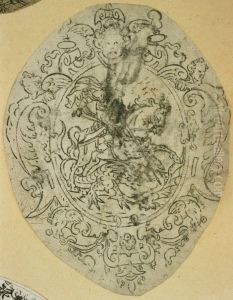 Medallion depicting St. George and the dragon by unknown