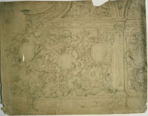 Ontwerp met veelvuldige ornamentele motieven by unknown