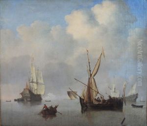 Shipping on a Calm Sea by Willem van de Velde the Younger