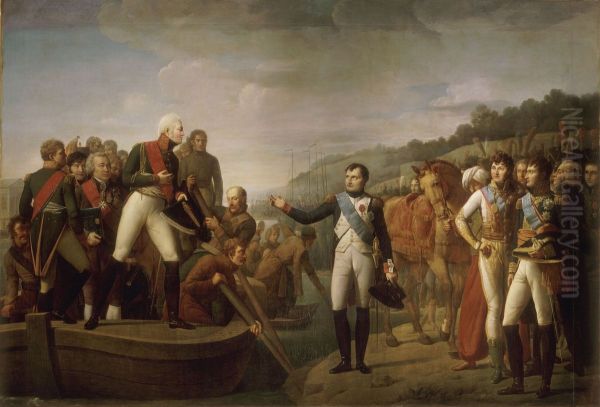Serangeli - Adieux de Napoleon et d'Alexandre apres la paix de Tilsitt (9 juillet 1807) - view 1