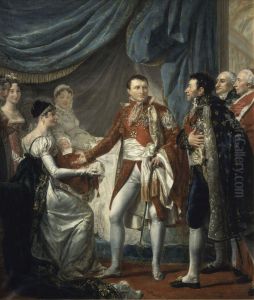 Napoleon I presents the King of Rome to the dignitaries of the Empire, March 20, 1811