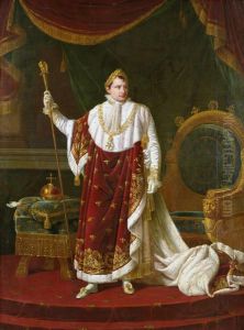 Portrait of Napoleon in Coronation Robes by Robert Lefevre