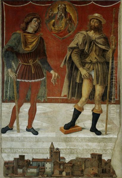 God the Father with Two Saints - view 1