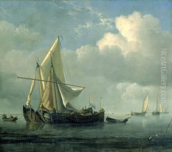 Anchored Kaag and Smalschip - view 1