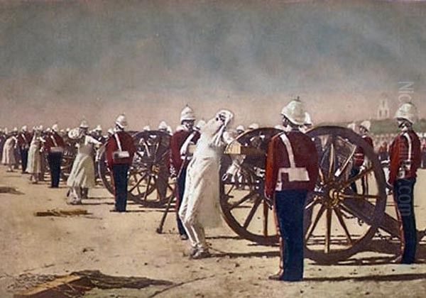 Blowing from Guns in British India - view 1