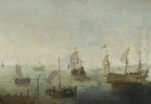 A Warship and Other Vessels