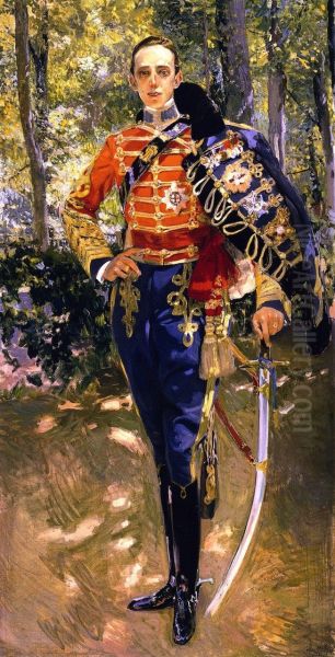 Portrait of King Alfonso XIII in a Hussar's Uniform - view 1