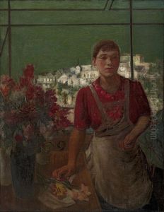 Girl with Flowers