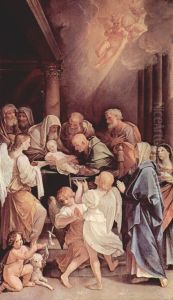 Die Beschneidung des Jesuskindes by Guido Reni