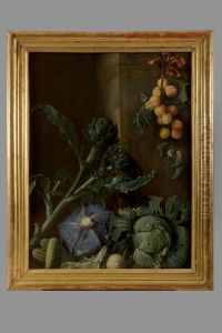 Nature morte aux legumes et abricots