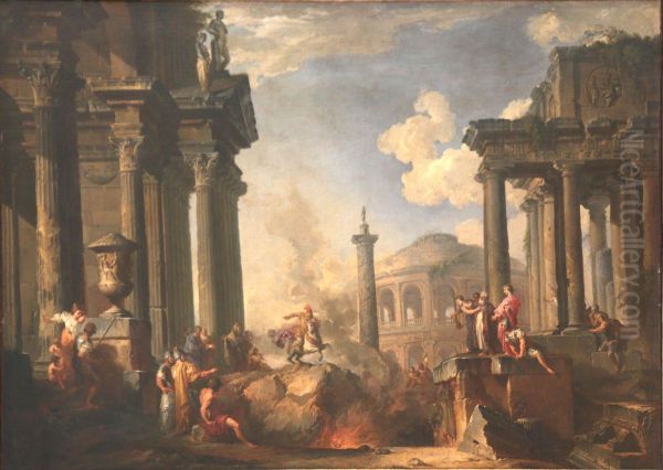 Le devouement de Marcus Curtius - view 1