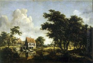 The mills by Meindert Hobbema