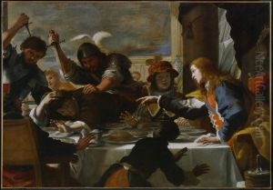Das Fest des Absalom by Mattia Preti
