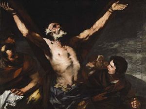 Crucifixion ofSaint Andrew by Luca Giordano