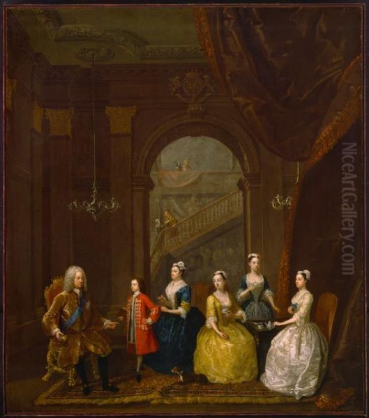 Thomas Wentworth, 1st Earl of Strafford (1672-1739)and his family - view 1