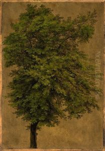 Young Oak Tree by Carl Blechen