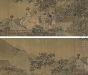 Admiring The Beauty Of Moon by Zhou Chen