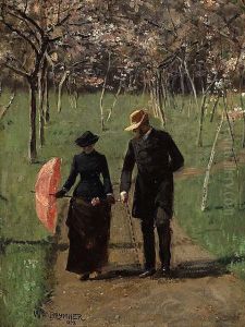 Au verger (printemps)