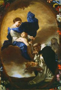 L'apparition de la Vierge et de l'Enfant Jesus a saint Dominique