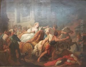 Tullia putting her chariot on her father's body