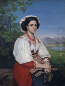 Giovannina, a woman from Ciociaria by Eugene Hamel