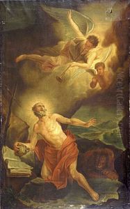 Saint Jerome entendant la trompette du Jugement dernier (La Vision de saint Jerome) by Pierre Dulin