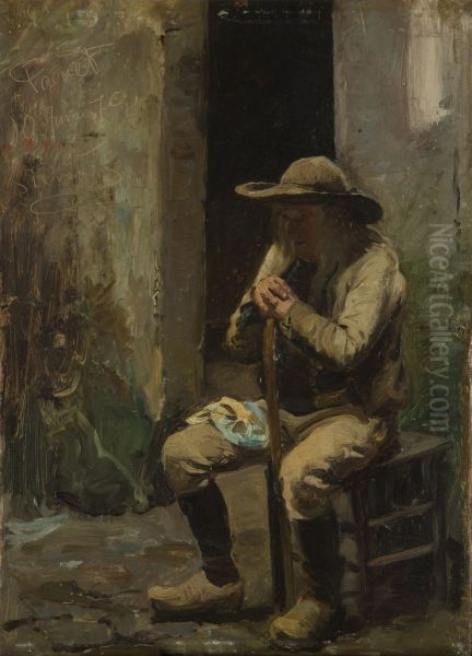 A farmer of Faouet sitting down - view 1