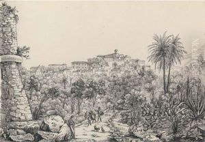 A Sketchbook Of Forty-three Drawings Of Italian Landscapes