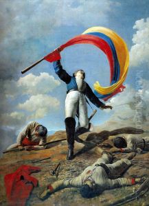 The Death of Girardot in Barbula by Cristobal Rojas