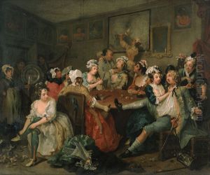 The Tavern Scene-A Rake's Progressseries by William Hogarth