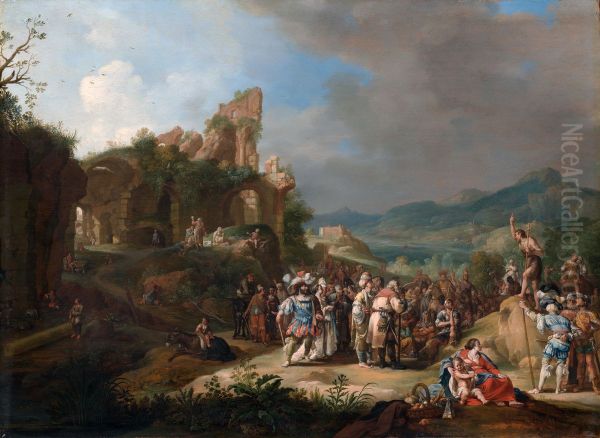 The Preaching of St John the Baptist - view 1