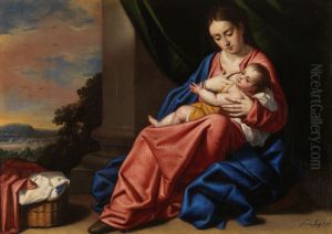 Virgen con el Nino by Antonio Arias Fernandez