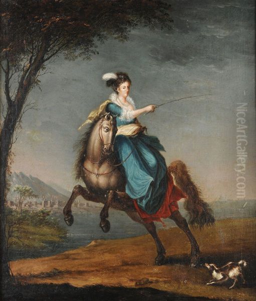 Equestrian portrait ofCarlota Joaquina of Spain(1775-1830) - view 1