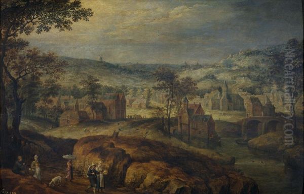 Landscape with village - view 1