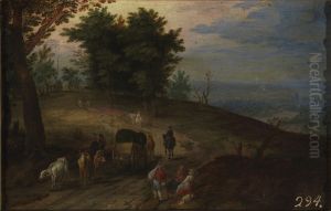 Mountain road by Jan Brughel