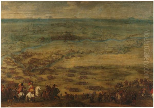 The relief of the plaza de Lerida - view 1