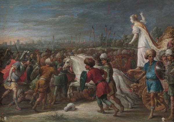 Armida en la batalla frente a los sarracenos - view 1